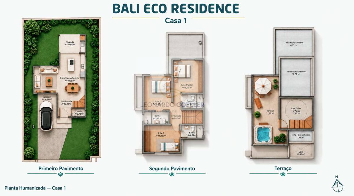  - Casa com 3 suítes, viva perto de tudo. More onde Florianópolis encontra qualidade de vida.