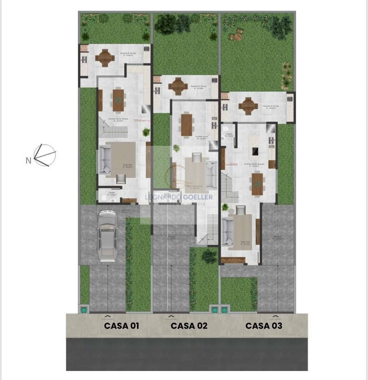  - Casa 3 quartos com terraço no Campeche, ao lado do Shopping Oka Floripa